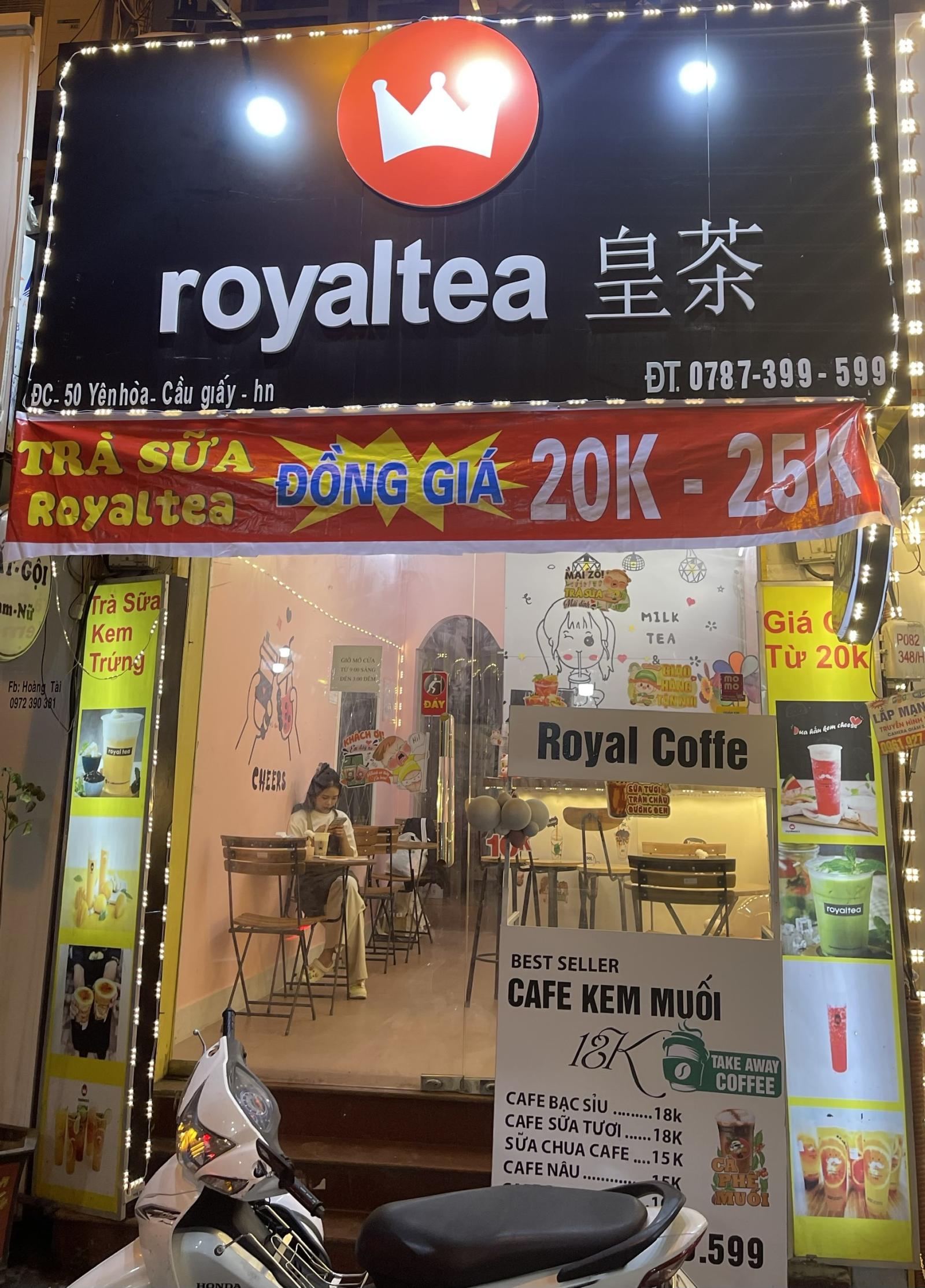 GÓC SANG NHƯỢNG CỬA HÀNG Quán trà sữa thương hiệu Royaltea +Tiger Suger Yên Hoà 14160362