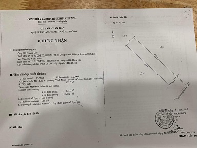 Chính chủ cần bán lô đất tại Quận Lê Chân -Tp Hải Phòng 14180369