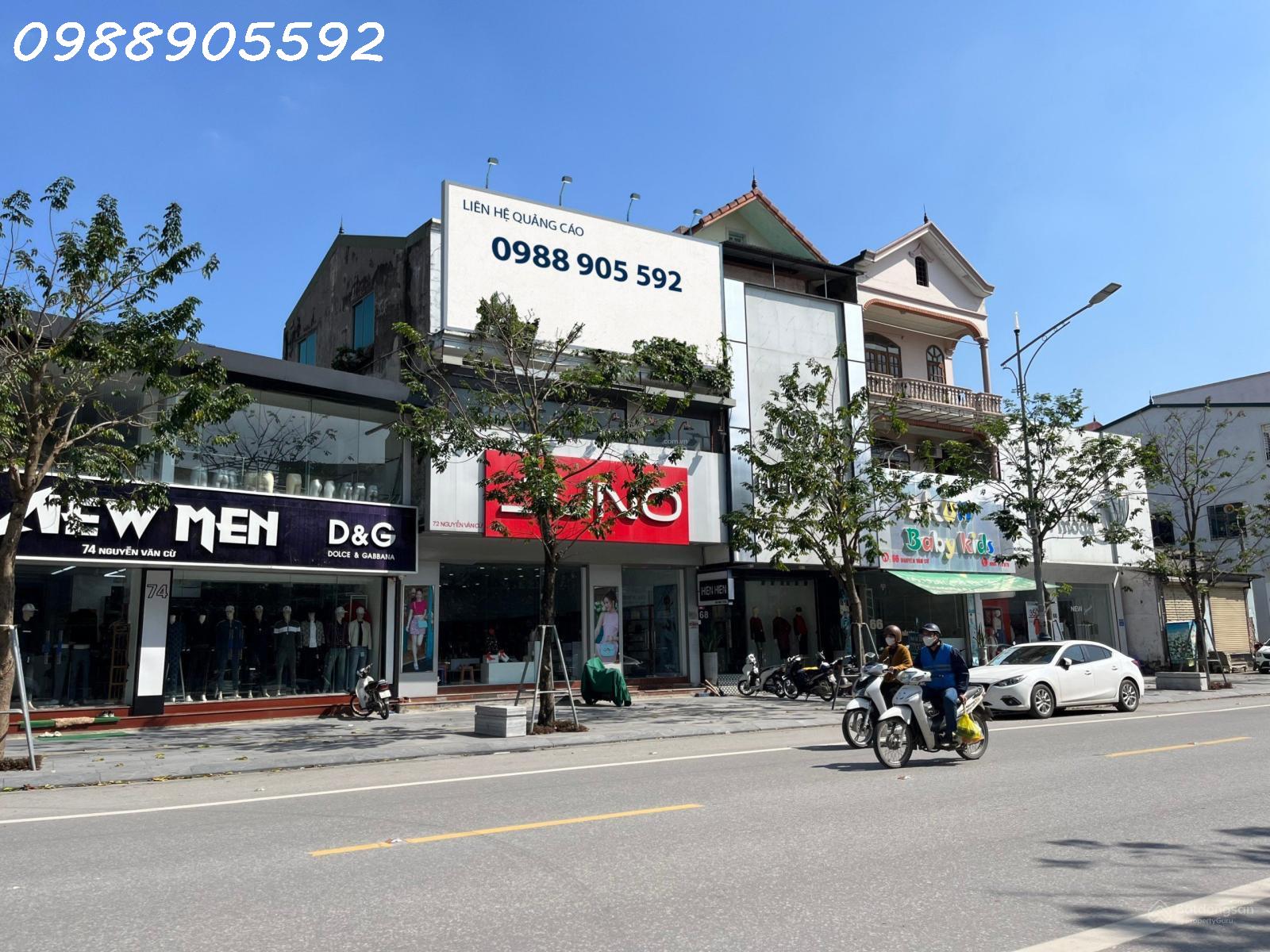 Cho thuê nguyên căn nhà mặt phố Nguyễn Văn Cừ,Tp.Vinh, Nghệ An (DT 170m2x2.5 tầng-MT 8.3m) 14190158