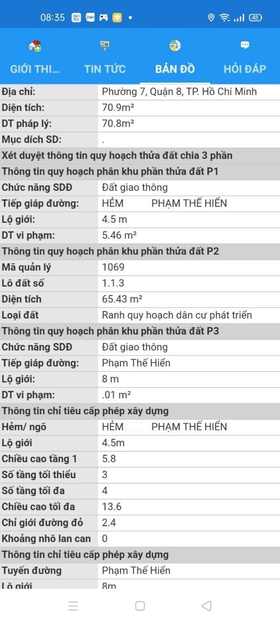 Bán ĐẤT thổ cư Rất Rẻ Quận 8, vuông vức, không qui hoạch, không lộ giới 14203294