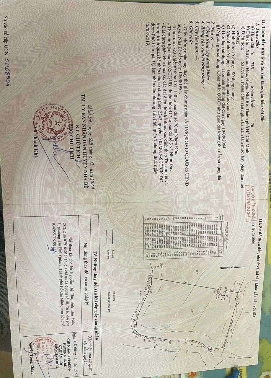 🔥 BÁN ĐẤT LỚN NHƠN ĐỨC – NHÀ BÈ  GẦN ĐH MỞ TP.HCM  VIEW SÔNG  6.174m² 🔥 15975314