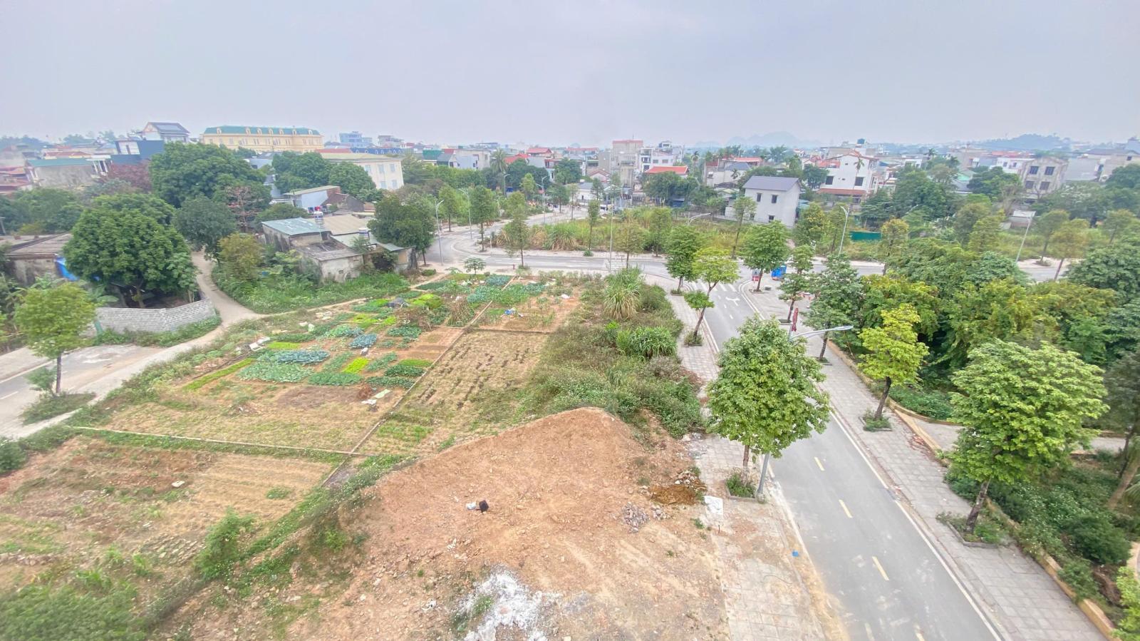 Bán gấp lô 86m2 sẵn sổ đỏ 2 mặt tiền giá đầu tư, đất đô thị trung tâm TT Lương Sơn (BP sang sổ) 15975407