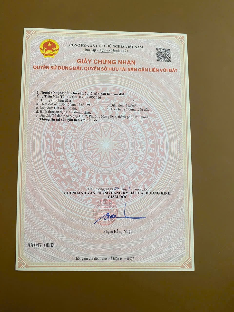 2 LÔ VỌNG HẢI – HƯNG ĐẠO – ĐƯỜNG NHỰA, Ô TÔ VÀO – GIÁ 1,X TỶ/LÔ  ZALO 0567 222 555 15975602