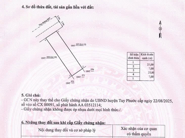 HÀNG HIẾM CHÍNH CHỦ BÁN Lô Đất Biệt Thự Khu Sinh Thái Diêm Vân Xã Phước Thuận, Tuy Phước, tỉnh Bình 15975642