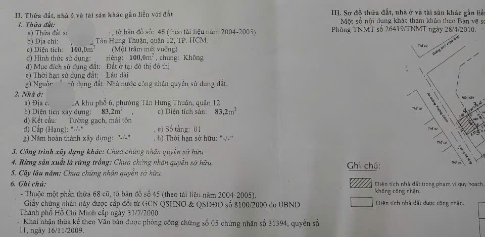 CHỈ HƠN 7Đ CÓ NGAY 100M² ĐẤT MẶT TIỀN Q12 - SÁT VÁCH TÂN BÌNH 15975824