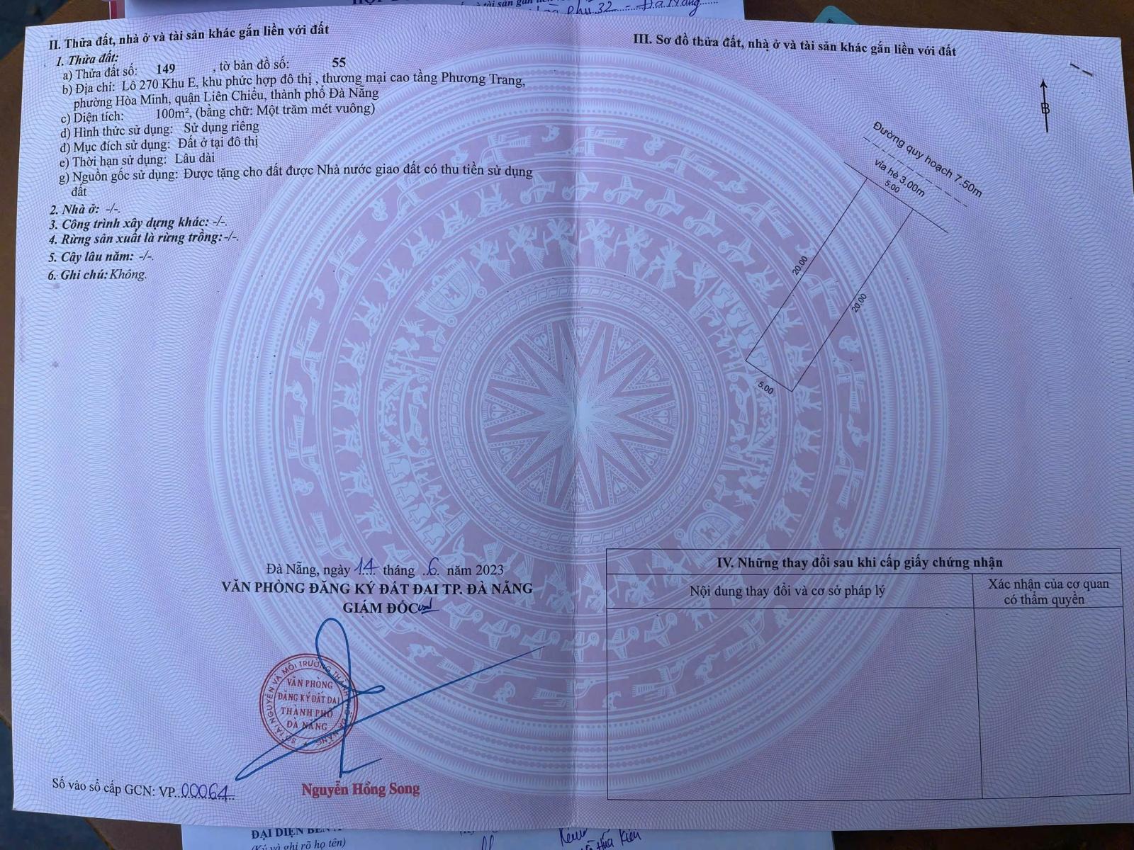 🔴💥Cần bán lô đất đường 7,5m Hoà Phú 28 - khu điện âm toàn bộ 15975949