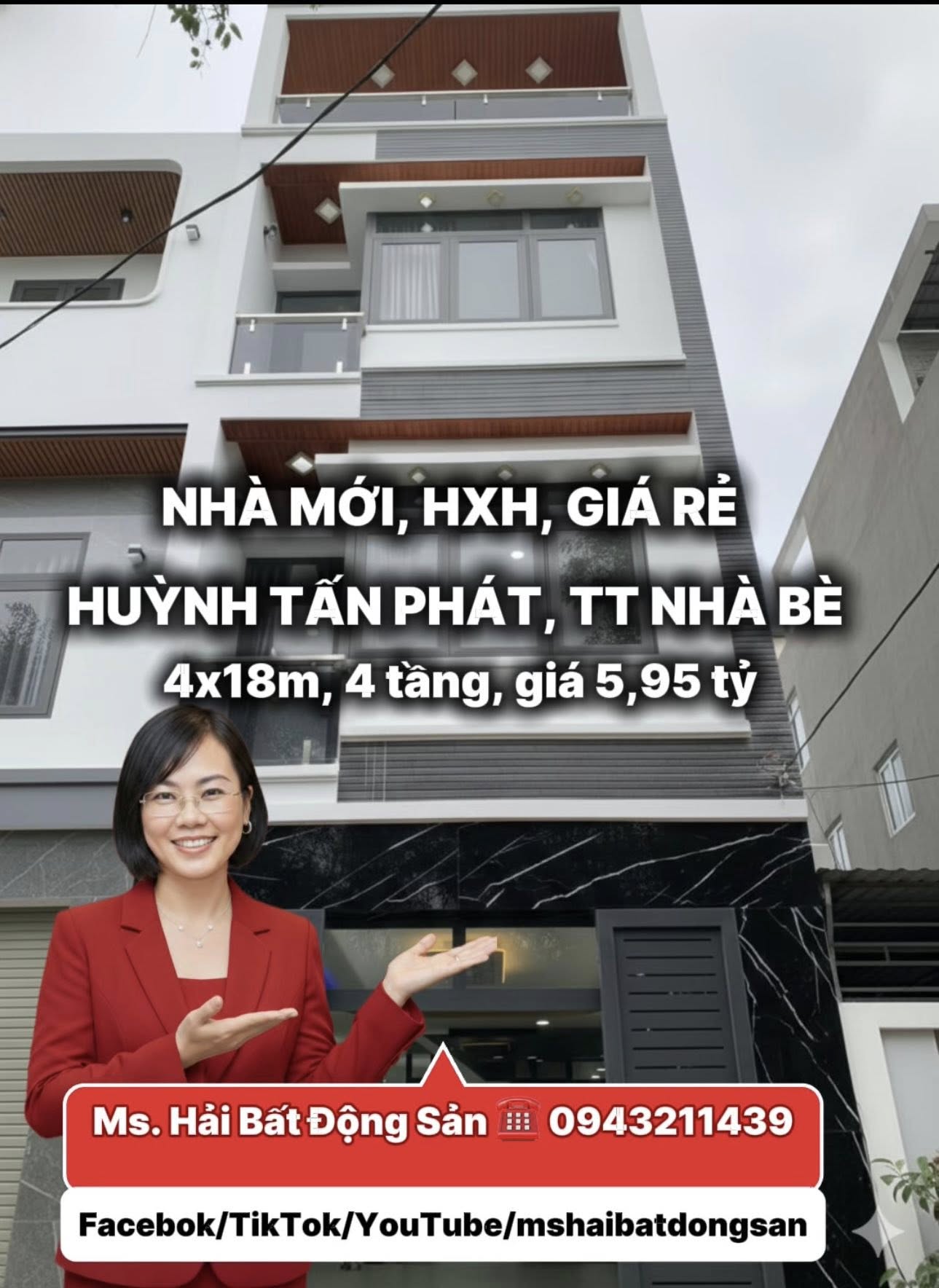 🔥 NHÀ MỚI HUỲNH TẤN PHÁT – NHÀ BÈ  XE HƠI TỚI NHÀ  FULL NỘI THẤT  GIÁ TỐT  5,95 TỶ 🔥 15976054
