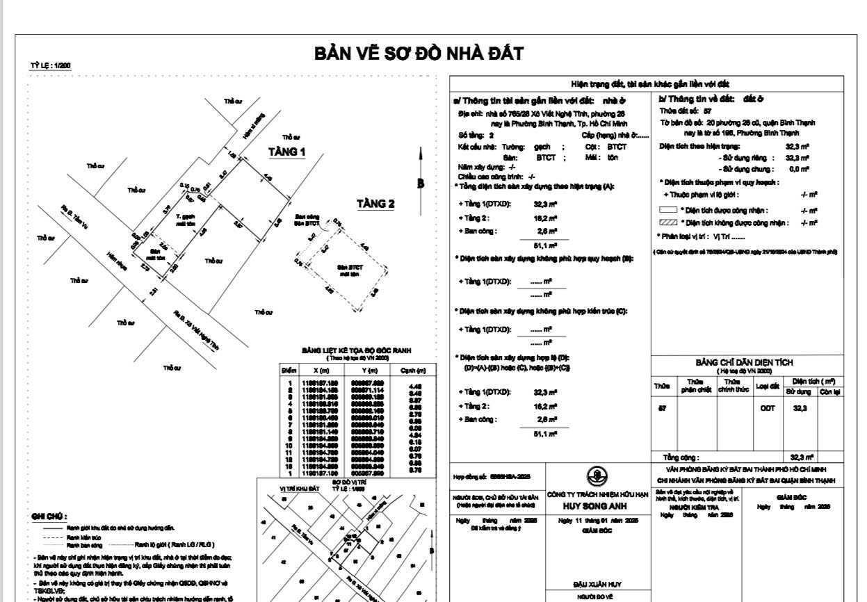Bán nhà 765/28 Xô Viết Nghệ Tĩnh, 33m2 2 tầng 4.68 tỷ 15976070