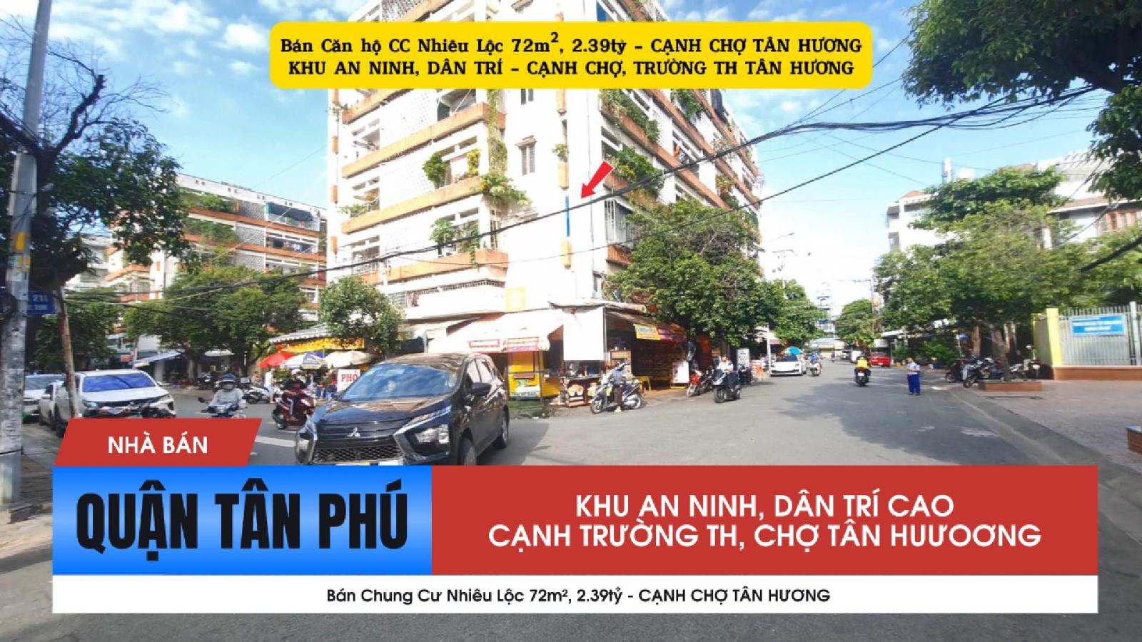 Bán Căn hộ CC Nhiêu Lộc 72m², 2.39tỷ - CẠNH CHỢ TÂN HƯƠNG 15976283