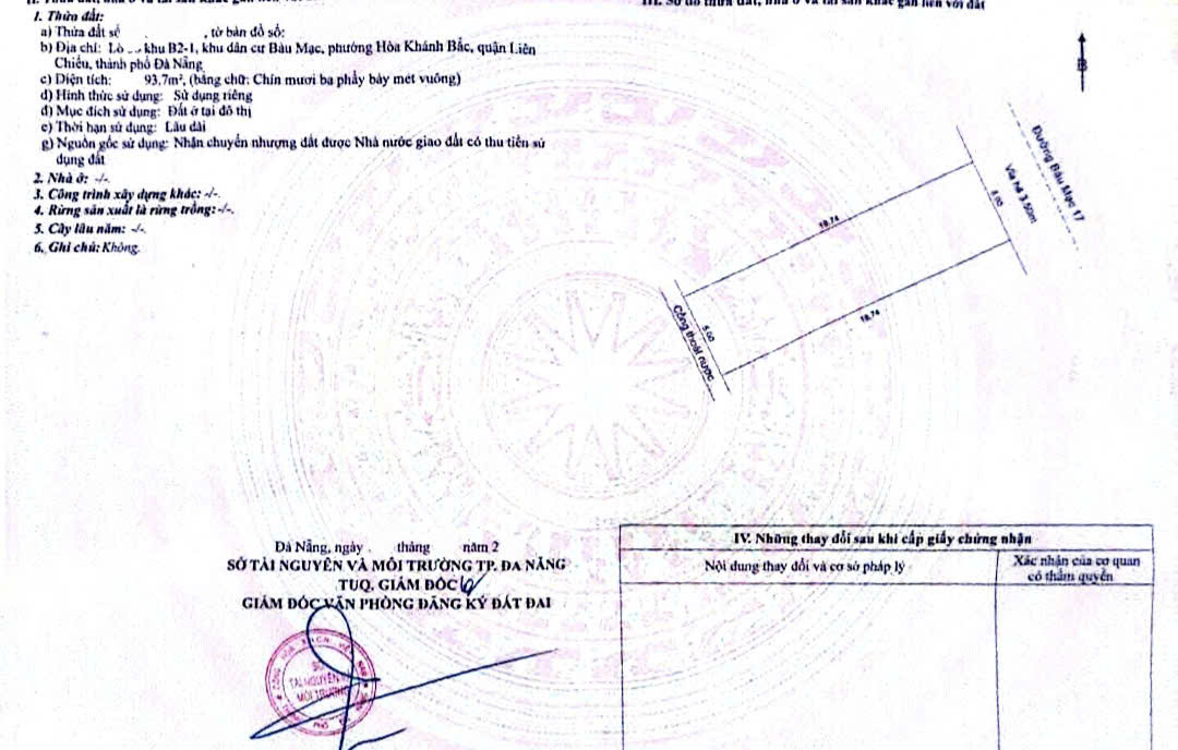 💥ĐẤT MẶT TIỀN BÀU MẠC 17 – GẦN BIỂN – TRỤC THÔNG NGUYỄN AN NINH 15976389