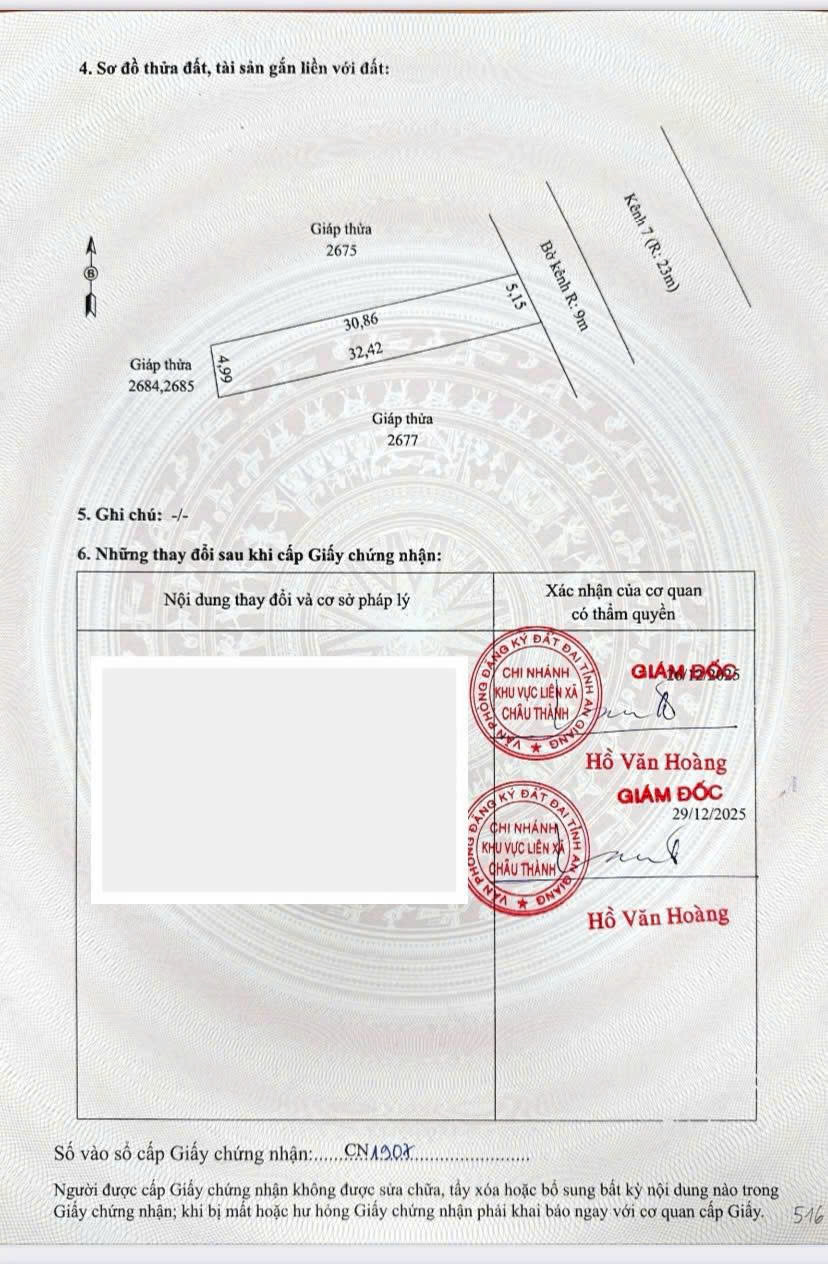 BÁN ĐẤT NỀN GIÁ TỐT THẠNH LỘC – CHÂU THÀNH – KIÊN GIANG 15976423