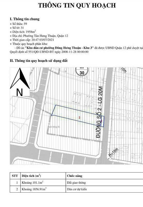 ĐẤT VÀNG MẶT TIỀN ĐÔNG HƯNG THUẬN 02 – Q12 – FULL THỔ – SÁT KDC AN SƯƠNG 15976459