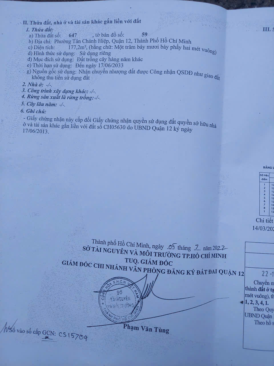 GIÁ RẺ HIẾM – ĐẤT TRUNG TÂM Q12 – 5X38 CHỈ 4.1 TỶ XÂY NHÀ VƯỜN QUÁ ĐỈNH 15976590