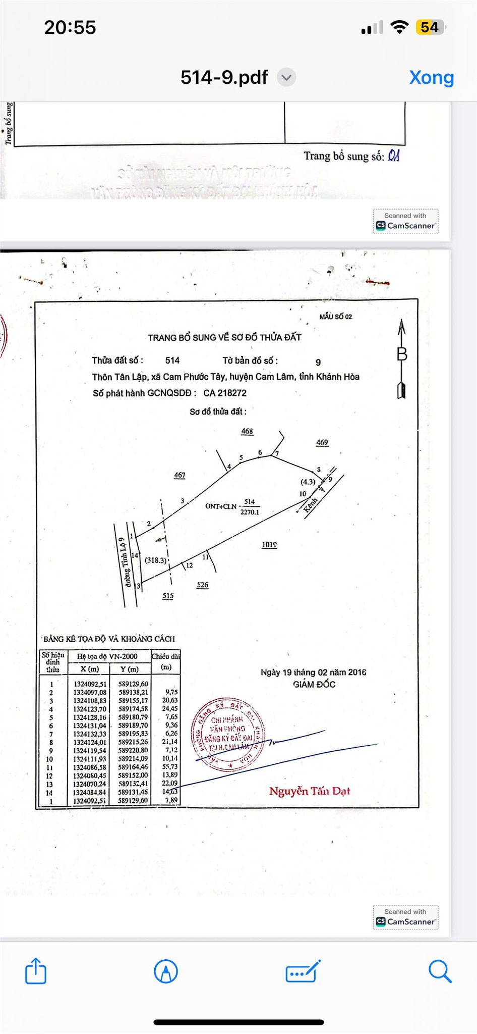 ĐẦU TƯ SINH LỜI - Bán Đất Mặt Tiền Đường Tỉnh Lộ 9, Cam Phước Tây, Cam Lâm, Khánh Hoà 15976600