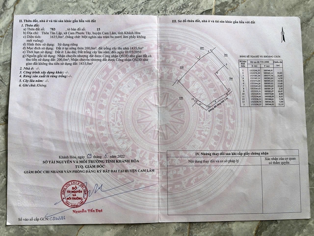 Sở Hữu Ngay Lô Đất Vị Trí Đẹp Tại Tân Lập, Cam Phước Tây, Cam Lâm, Khánh Hoà 15976601