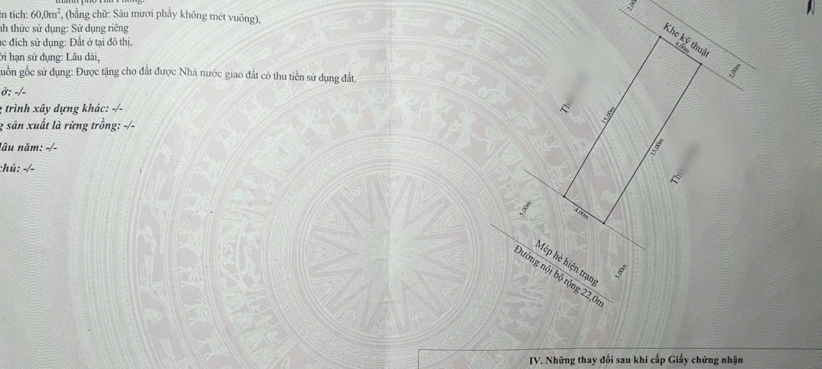Bán nhà lô 22 Lê Hồng Phong - đường 22m siêu rộng - 60m 4 tầng, giá 9.1 tỉ 15976875