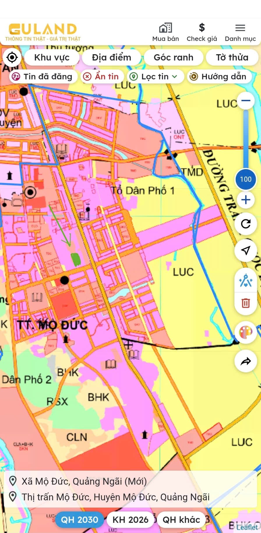 ĐẤT ĐẸP- GIÁ TỐT CẦN BÁN NHANH ĐẤT mặt tiền đường Nguyễn Nghiêm rộng nhất thị trấn Mộ Đức KDC An Phú 15977266