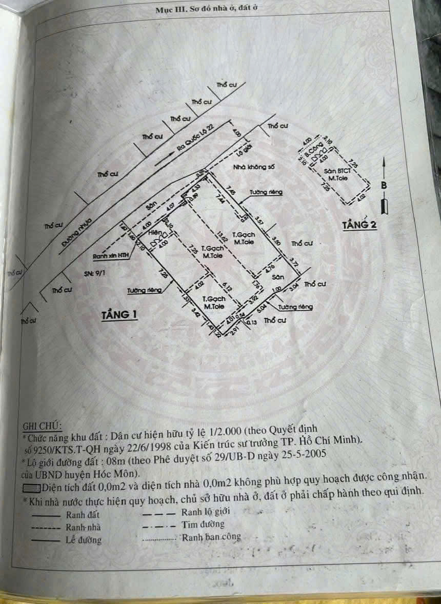 HÀNG NGỘP - GIÁ SIÊU TỐT - 1 SẸC QL22 – ĐỐI DIỆN ĐH HUFLIT - GIẢM CÒN 9,7 TỶ ‼️ 15977280
