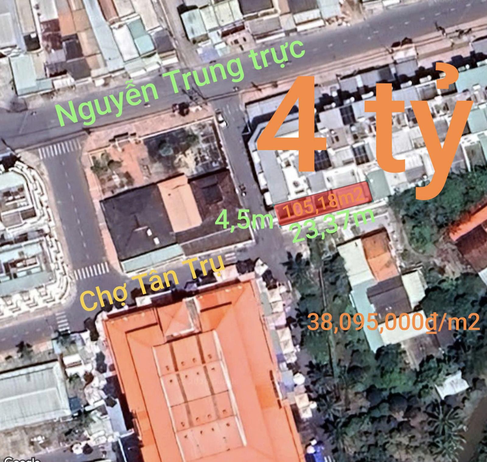 Bán nhà phố mặt tiền trung tâm chợ xã Tân Trụ giá chỉ 4 tỷ 15977403