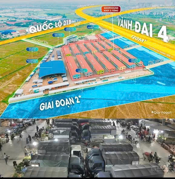 CẦN BÁN KIOT 2 TẦNG – CHỢ ĐẦU MỐI NAM HÀ NỘI 15977638