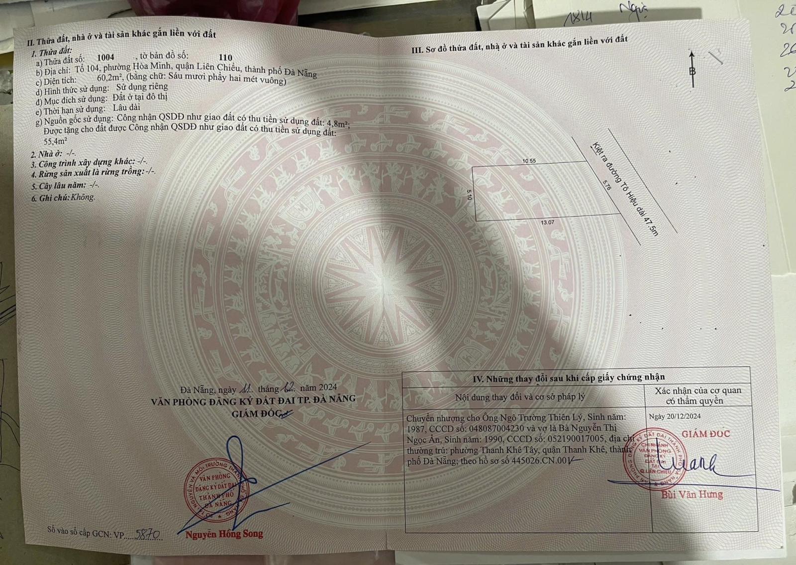 🔴💥Bán đất kiệt Ô tô K60 Tô Hiệu -cách đường chính 30m 15977666