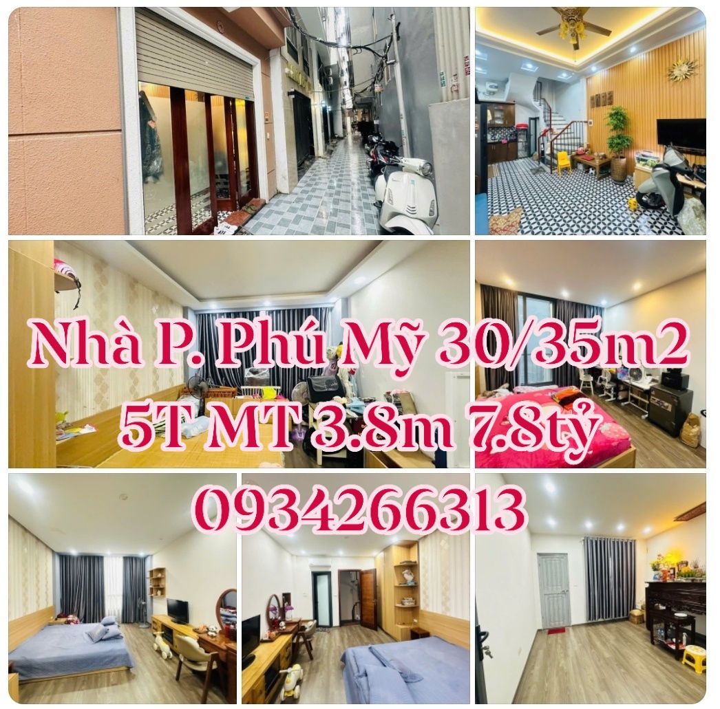 (Tin chuẩn100%) Bán nhà đẹp P. Phú Mỹ 35m2 5T MT 3.8m 7.8 tỷ Từ Liêm 15977778