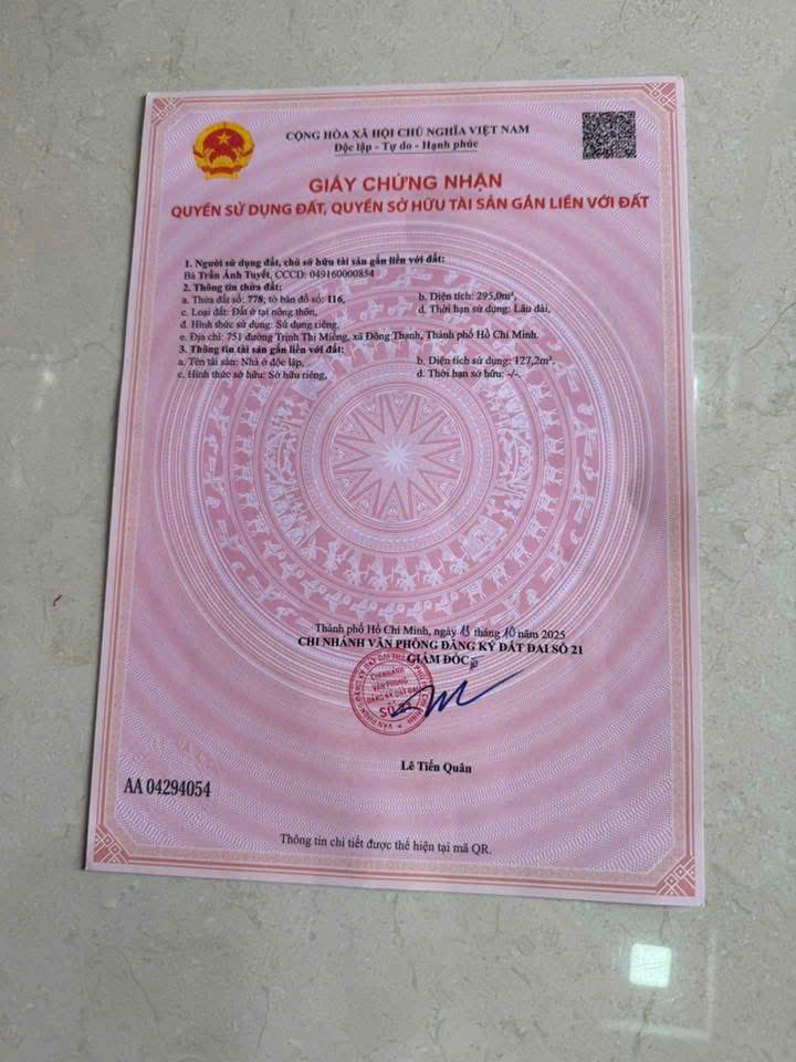 MẶT TIỀN TRỊNH THỊ MIẾNG – DÒNG TIỀN 15TR/THÁNG – SÂN CONTAINER 15977877