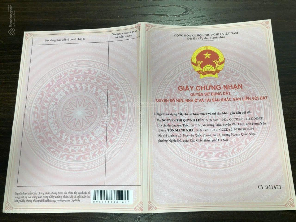 Khách mua yên tâm pháp lý để nắm giữ lâu dài.  Nhà thiết kế 4 tầng với 3 phòng ngủ, đầy đủ công 15977887