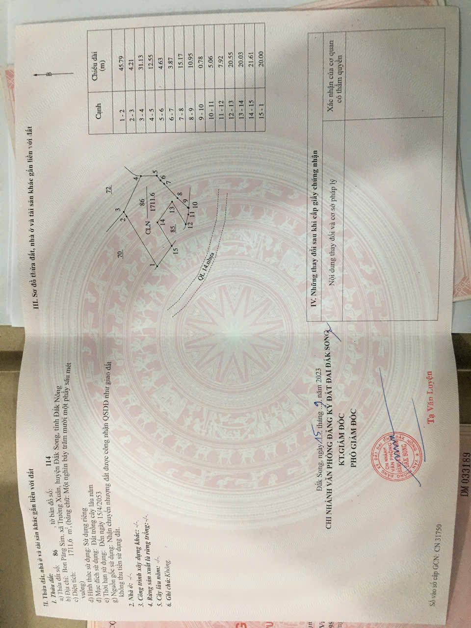 Bán đất giá chỉ 180tr/1 m ngang - đc cũ Bon Păng Sim, xã Trường Xuân, Huyện Đăk Song, tỉnh Đăk Nông 15977996