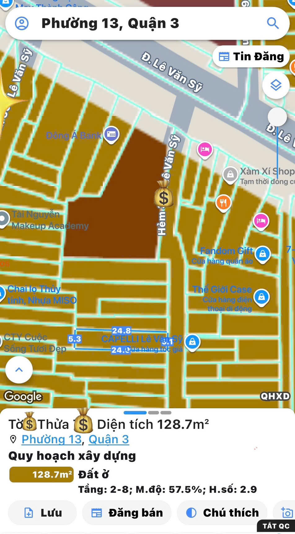 BÁN NHÀ C4 CHƯA QUA ĐẦU TƯ - HXH 8M Đ.LÊ VĂN SỸ, QUẬN 3 - NGANG ĐẸP 5M*26M * LH GIANG GIANG: 15978080