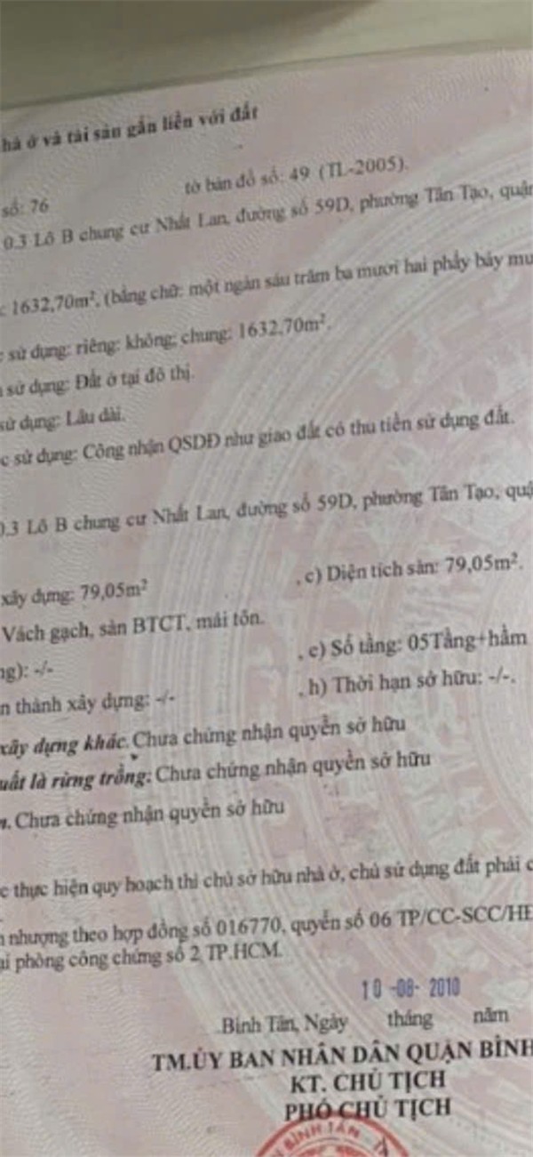 CĂN HỘ ĐẸP – GIÁ TỐT  – CHÍNH CHỦ CẦN BÁN Tại Lộ Tẻ, Phường Tân Tạo, Quận Bình Tân 15978292