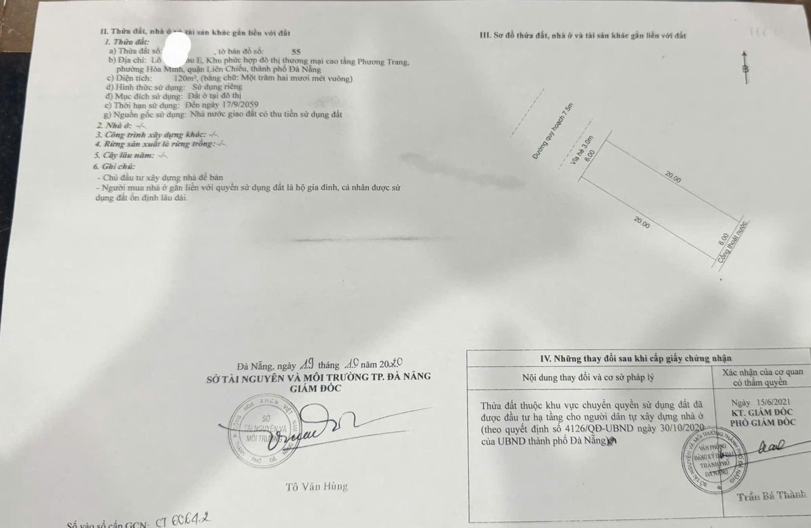 🔴💥Đất đường Hòa Phú 30 - Khu E Kim Long - DT 120m2 ngang 6m xây căn hộ quá OK 15978300