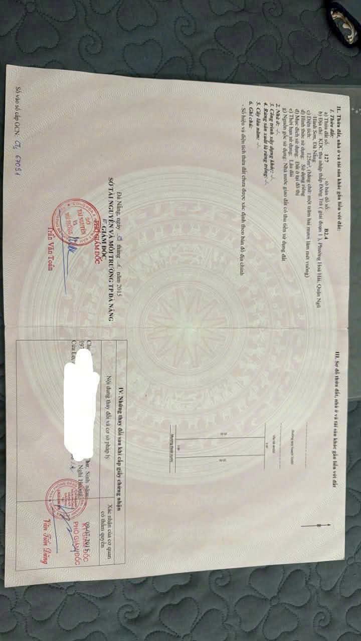 Bán lô đất Nguyễn Minh Châu, sát Huỳnh Lắm, khu Làng Đại học Đà Nẵng. 15978316