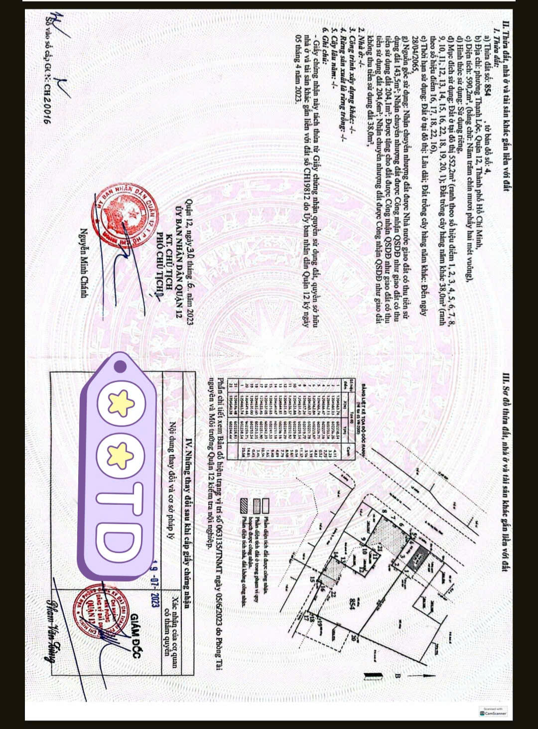 Bán đất sẵn xưởng đang cho thuê tại mặt đường Hà Huy Giáp - Quận 12 - TP. Hồ Chí Minh 15978339