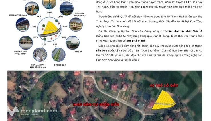 ĐẤT ĐẸP – GIÁ ĐẦU TƯ  - CHÍNH CHỦ CẦN BÁN  LÔ ĐẤT  TẠI Thọ Cường, Triệu Sơn, Thanh Hóa 15978538