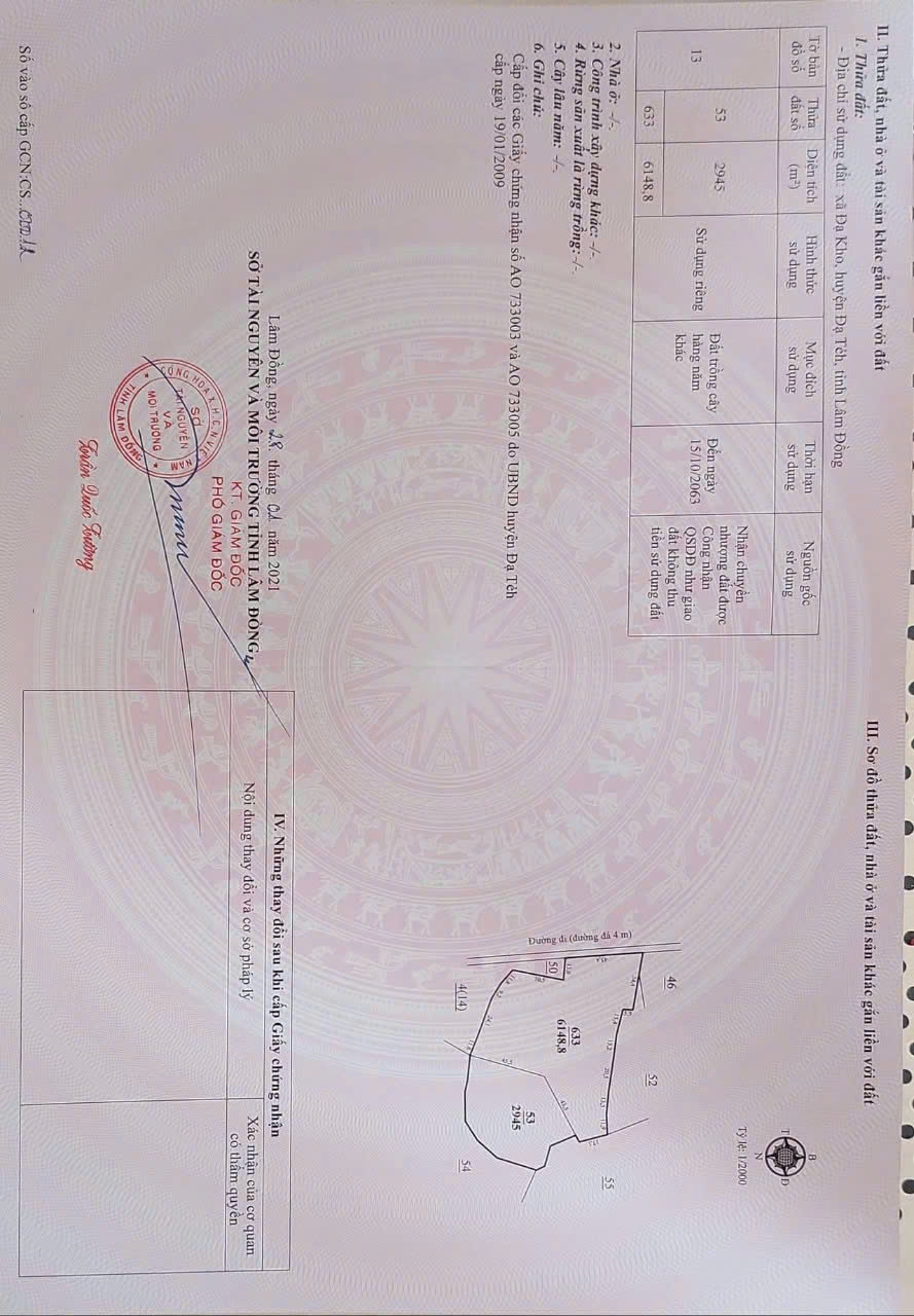 CHÍNH CHỦ BÁN ĐẤT CLN TẠI ĐẠ TẺH, LÂM ĐỒNG 15978541