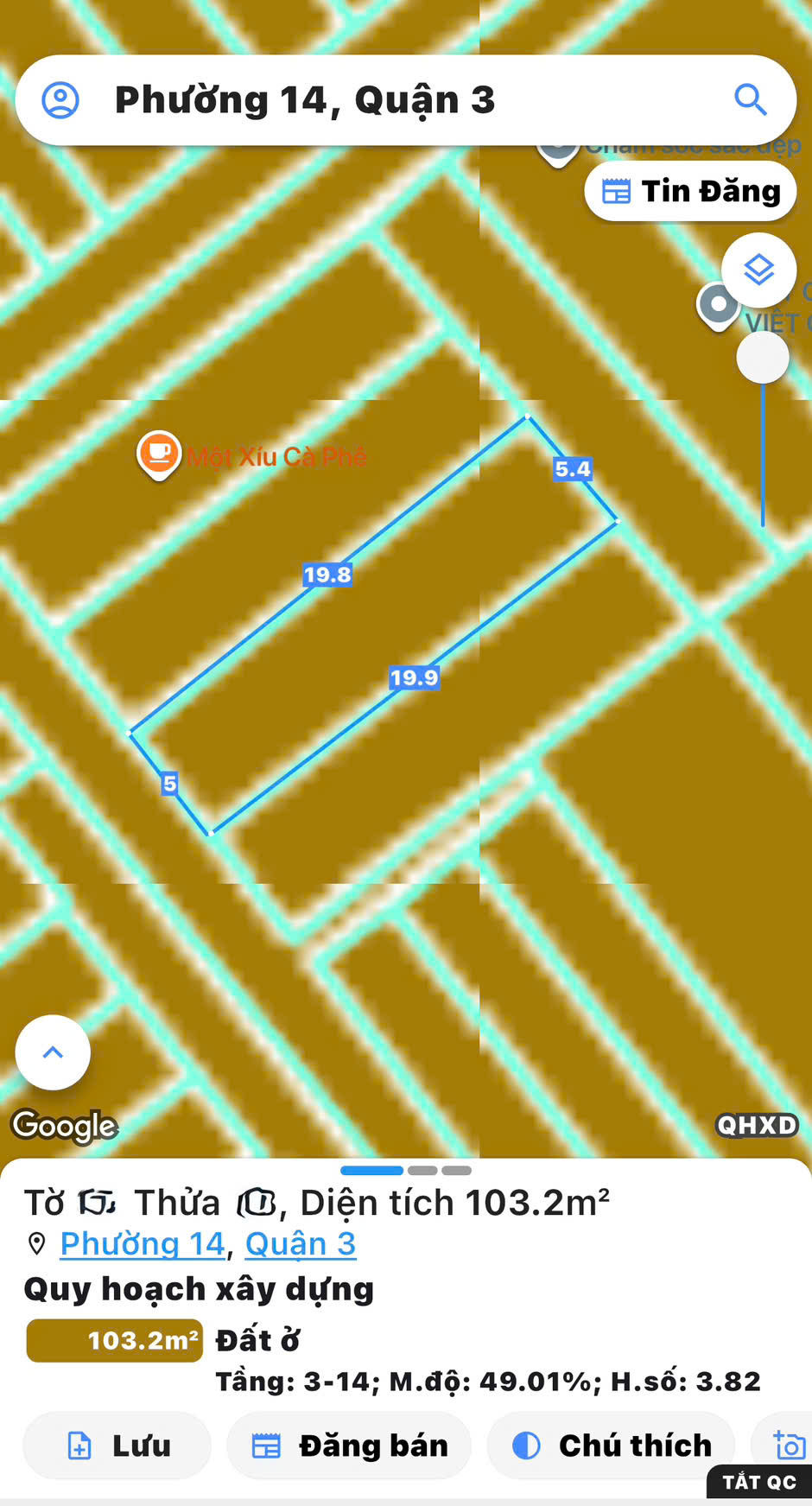 BÁN NHÀ 3 TẦNG MẶT TIỀN 8M XE HƠI NGỦ TRONG NHÀ Đ.TRƯỜNG SA THÔNG HOÀNG SA. P.14, QUẬN 3 - NGANG 15978558