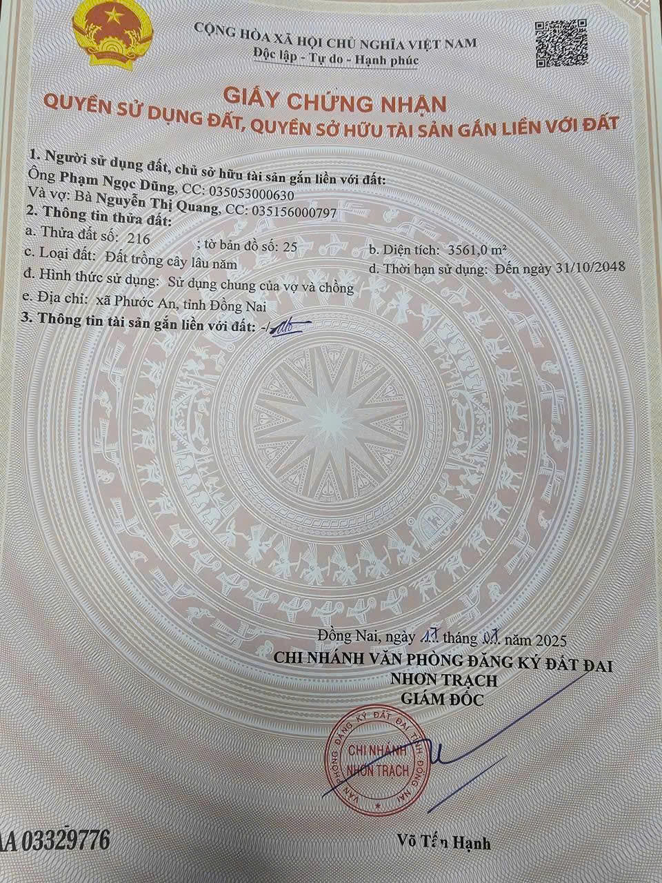 Bán Đất Khu Dân Cư Phước An Nhơn Trạch Giá Rẻ 15978666