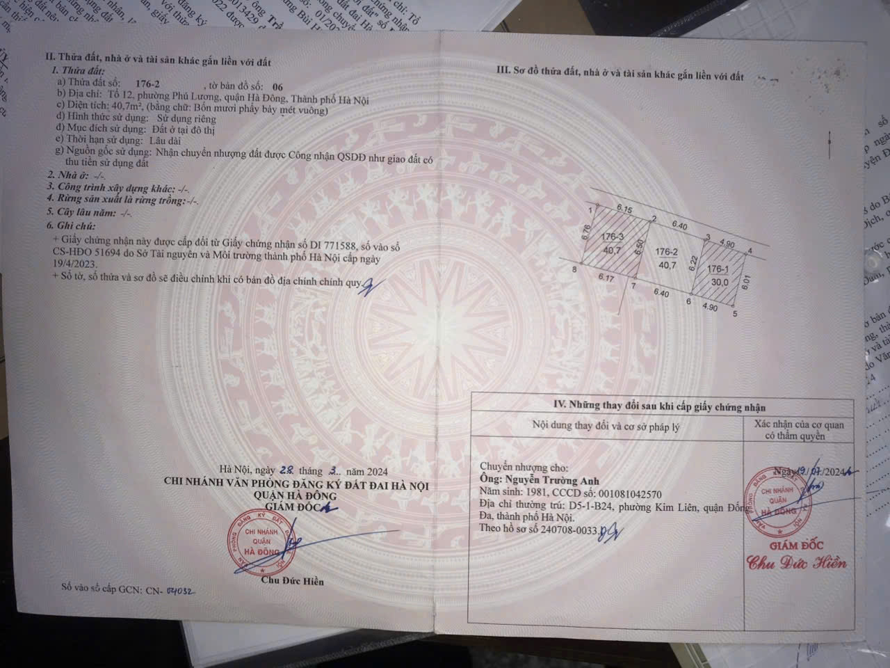 CHÍNH CHỦ CẦN BÁN ĐẤT PHÚ LƯƠNG – HÀ ĐÔNG – HÀ NỘI 15978708