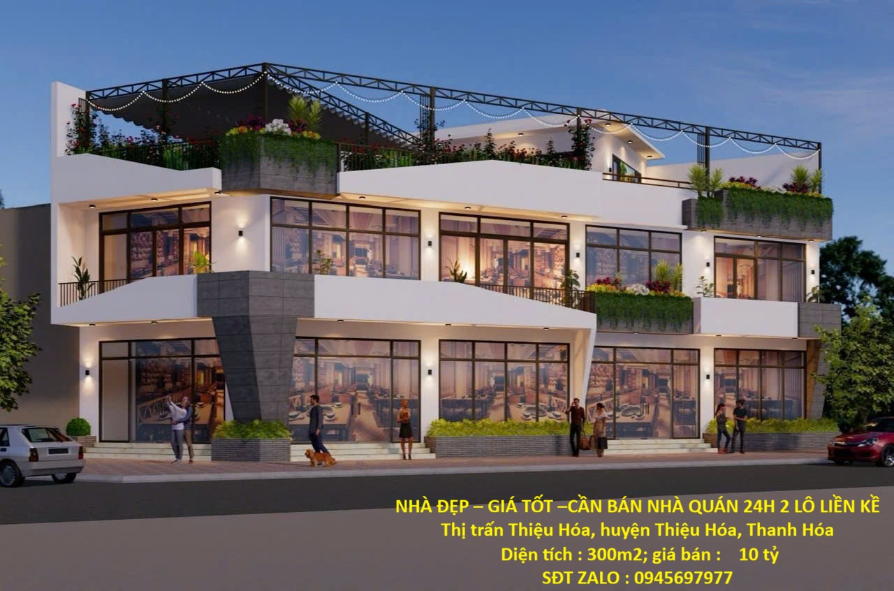 NHÀ ĐẸP – GIÁ TỐT –CẦN BÁN NHÀ QUÁN 24H 2 LÔ LIỀN KỀ Thị trấn Thiệu Hóa, huyện Thiệu Hóa, Thanh Hóa 15978755