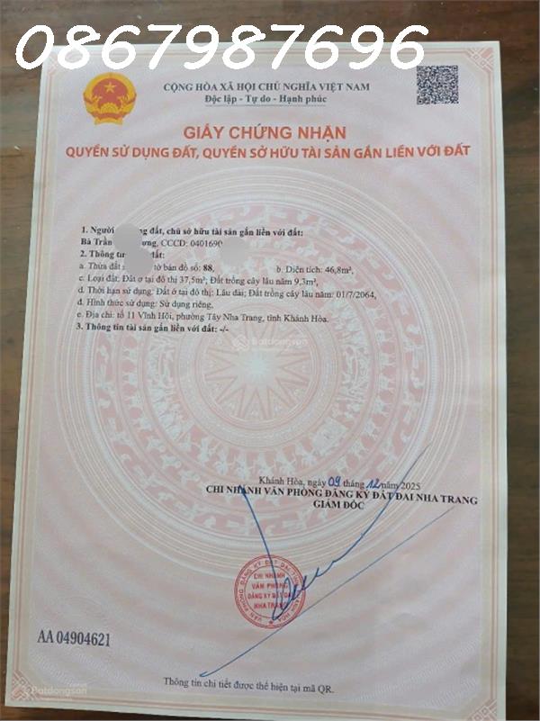 [Hàng hiếm] Nhà đẹp 2 tầng - 2 mặt tiền ngay hẻm Hương Lộ Ngọc Hiệp, Nha Trang. 15978818