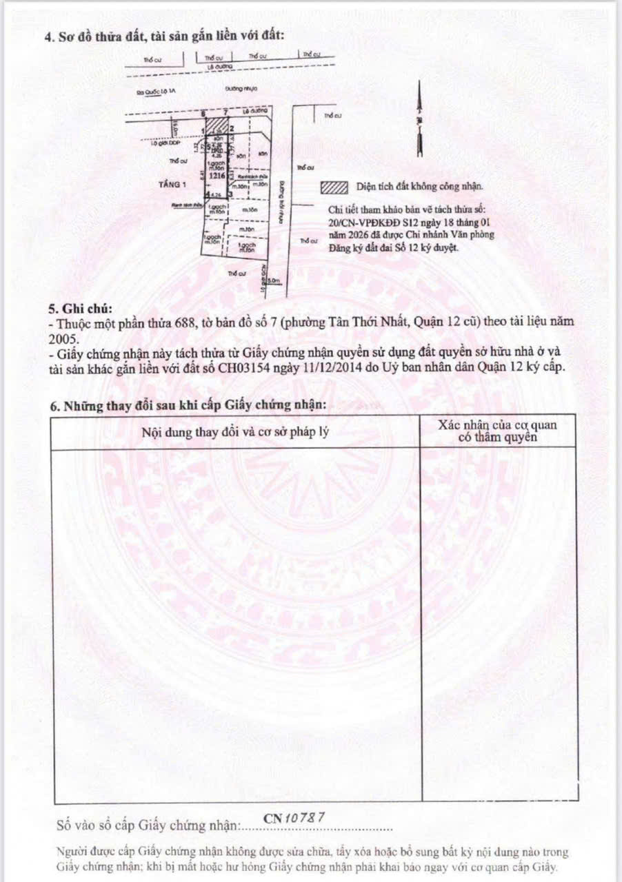 GIÁ TỐT HXH TÂN THỚI NHẤT – ĐẤT 4,3x15M – CHỈ 5 TỶ 450 TRIỆU TL 15978838