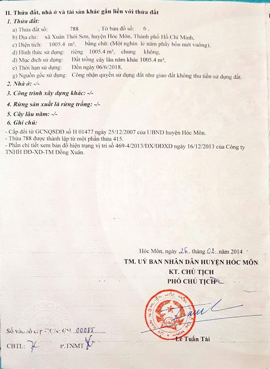 RA GẤP 2 LÔ LIỀN KỀ MẶT TIỀN XUÂN THỚI SƠN 03 – SÁT VÀNH ĐAI 3 – 1.006M²/LÔ 15978841