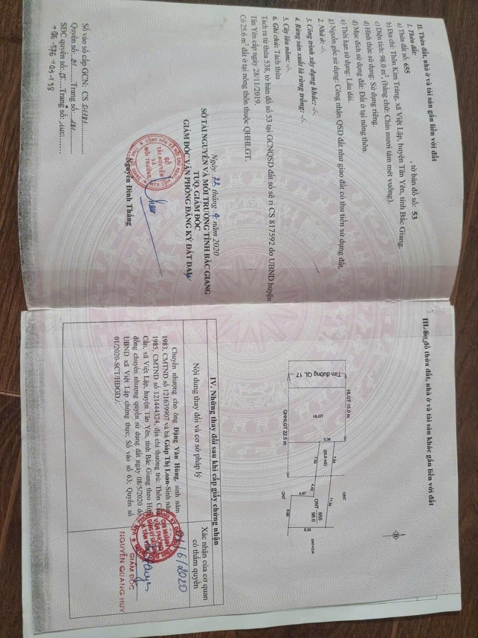 ĐẤT ĐẸP - GIÁ TỐT - Vị Trí Đắc Địa Tại Thôn Kim Tràng, Xã Việt Lập, Huyện Tân Yên, Tỉnh Bắc Giang 15978874