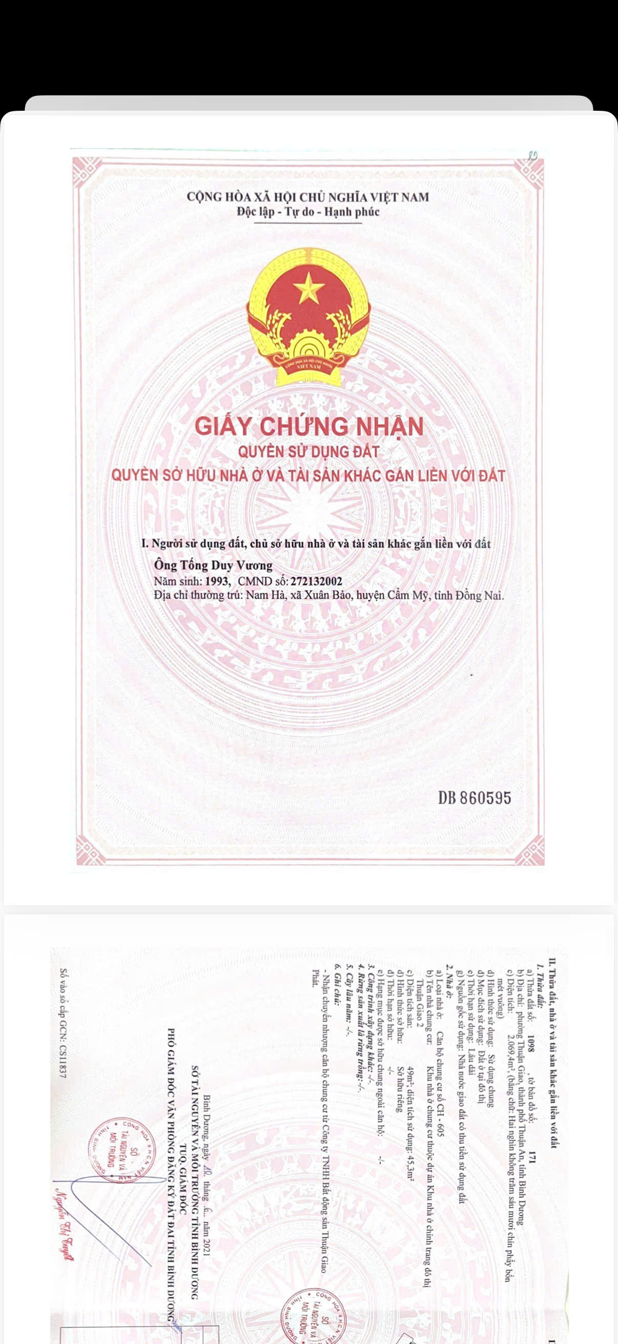 CẦN BÁN CHUNG CƯ THUẬN GIAO PHÁT – THUẬN GIAO 19, KHU PHỐ HÒA LÂN 2, THUẬN AN, BÌNH DƯƠNG 15978875