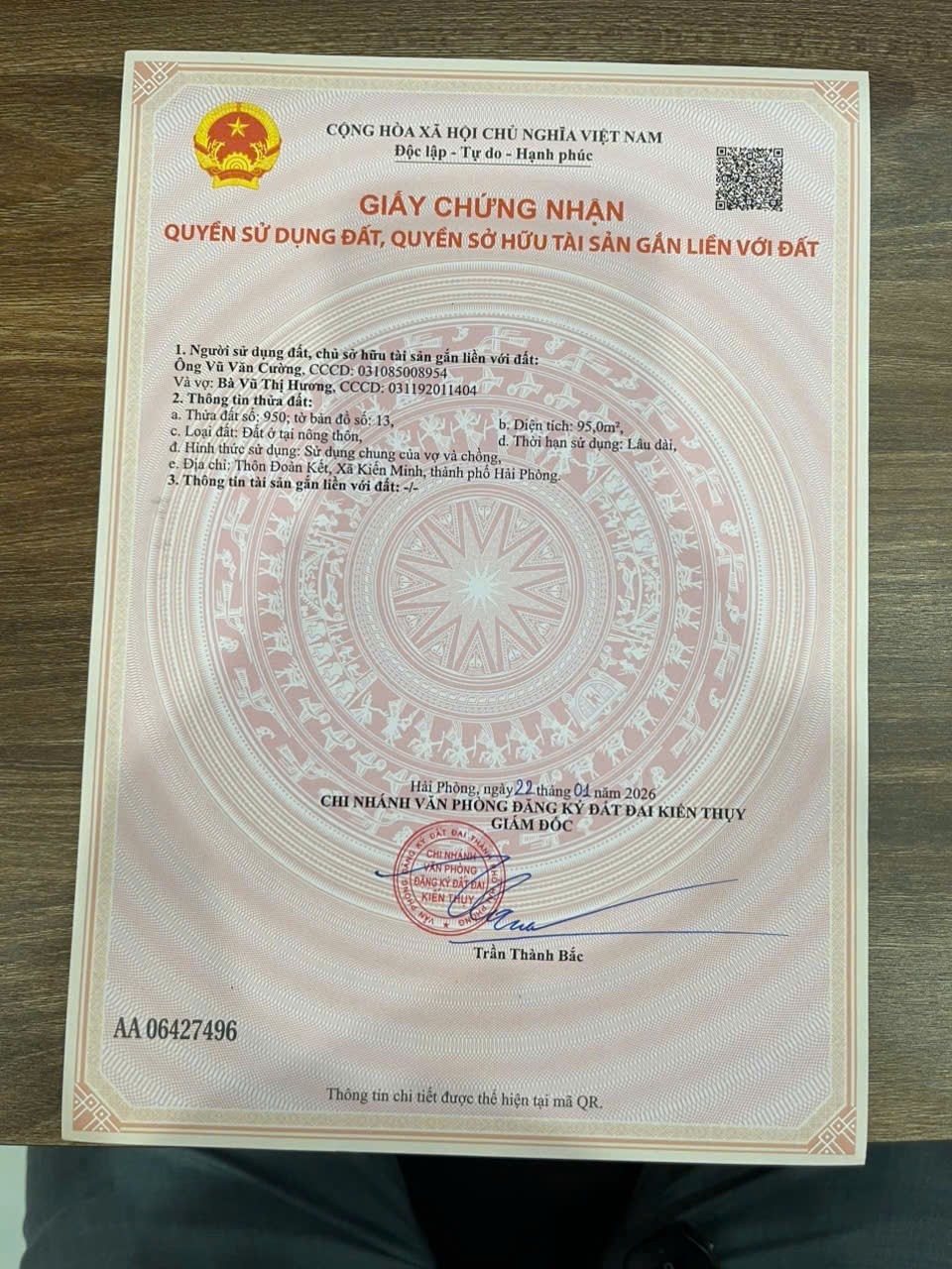 Lô Đất 95m2 Minh Tân Kiến Thụy - Ngõ Rộng 5m Bám Sát Ga LC-HN-HP ZALO 0567 222 555 15978908
