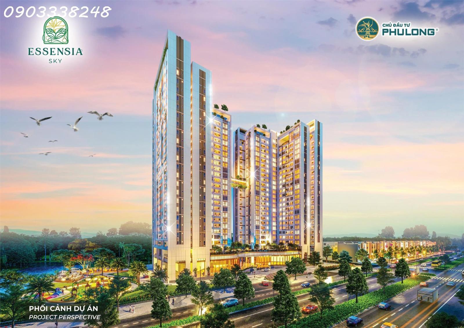 2PN Essensia Sky, giá tốt, lầu cao, căn góc, view đẹp và thoáng giá chỉ 6 tỷ 780 chưa KPBTthích hợp 15978976