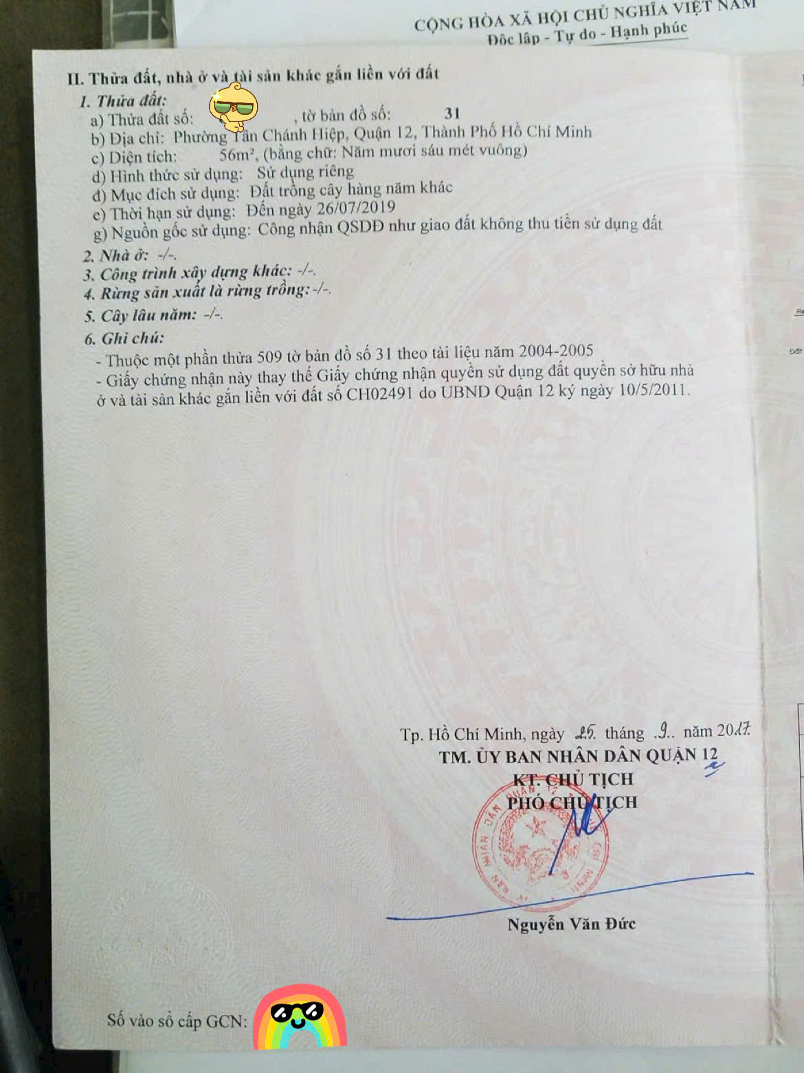 BÁN LÔ ĐẤT ĐẸP (4X14) HẺM NGẮN HUỲNH THỊ HAI, P.TÂN CHÁNH HIỆP, Q12 15979350