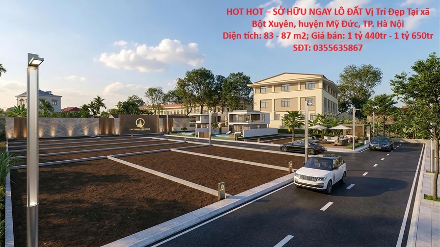 HOT HOT – SỞ HỮU NGAY LÔ ĐẤT Vị Trí Đẹp Tại xã Bột Xuyên, huyện Mỹ Đức, TP. Hà Nội 15979376