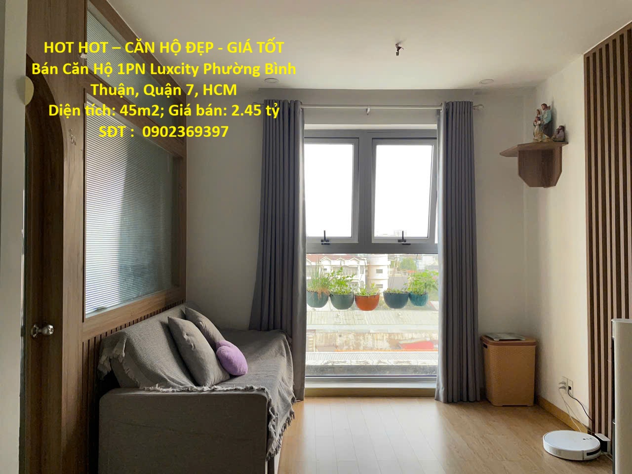 HOT HOT – CĂN HỘ ĐẸP - GIÁ TỐT  Bán Căn Hộ 1PN Luxcity Phường Bình Thuận, Quận 7, HCM 15979382